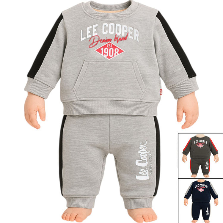 Picture of GLC2547 LEE COOPER FLEECY BOYS JOGGING 3 MONTHS UP TO 3YRS